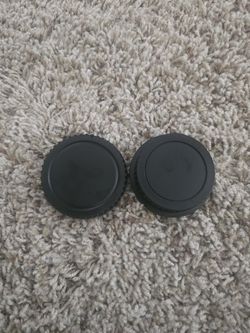 Canon EF-mount lens + body caps!