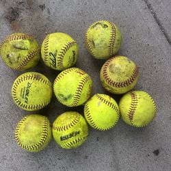 Fast pitch softballs