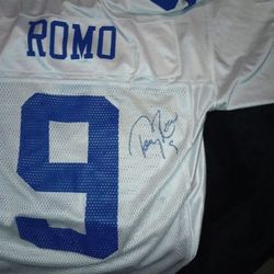 Two Signed Tony Romo Jersey