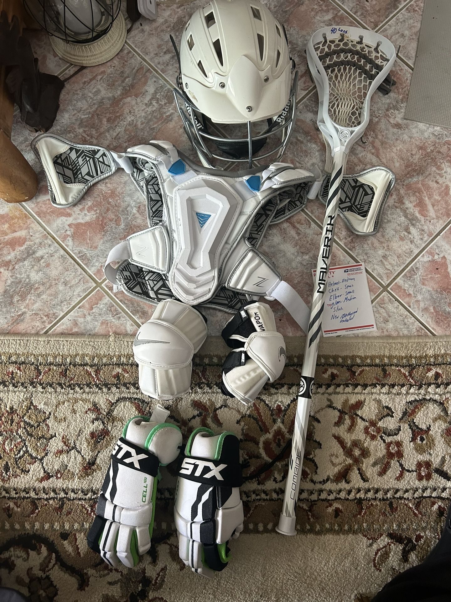 Lacrosse Equipment Full Set Up!