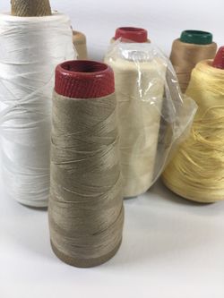 Lot of 6 Winton Sewkay & More Assorted Colors Spools Sewing Thread Cones Vintage