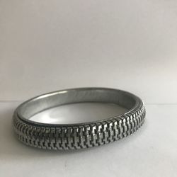 Silver color bangle bracelet
