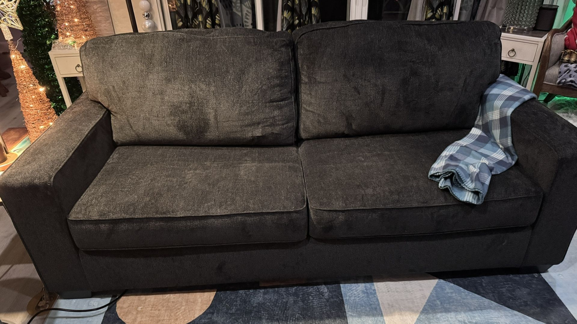 Altari Dark Gray Micro Sofa