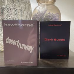 - Hawthorne "Dark Suede" + "Desert Runway" EDP 1.7 Oz 2Ct - New