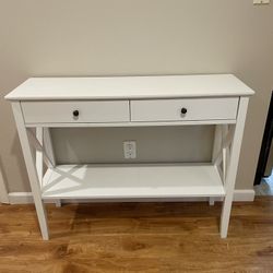 White Entry/Console Table