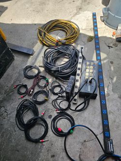 Conectores de luz y cables de luz y cables XLR  baris casa