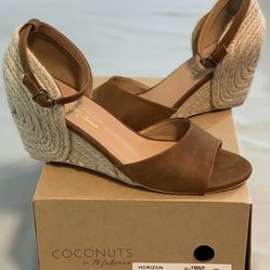 NEW IN BOX- SUEDE Espadrille Wedges sz9