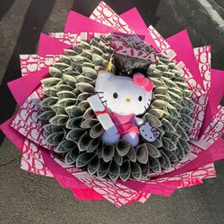 Hello Kitty Graduation Money Bouquet