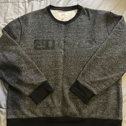 Ecko Unltd Mens Sweatshirt Size 2XL Knit Black Gray Rhino Logo Spell Out