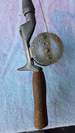 Antique reel and rod