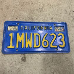 Old , California Vintage License Plate