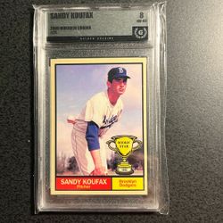 Sandy Koufax 2000 Rookie Star Card - Graded 8