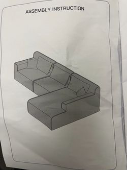 2303  113" L-Shaped Boneless Sectional Sofa with Right-Facing Chaise, Grey Deep-seat corduroy cloud couch with a modular boneless design and no assemb