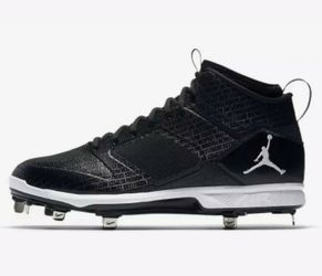 NEW! Derek Jeter Mens Nike Air Jordan 314845-001 Black Baseball Cleats RARE  11
