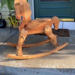 Wooden Rocking Horse 