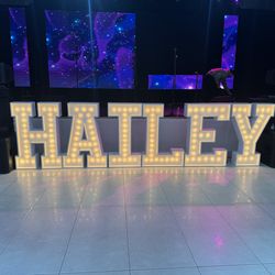 Marquee light up letters