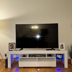 Bonzy Home LED TV Stand for 65 Inch TV Entertainment 