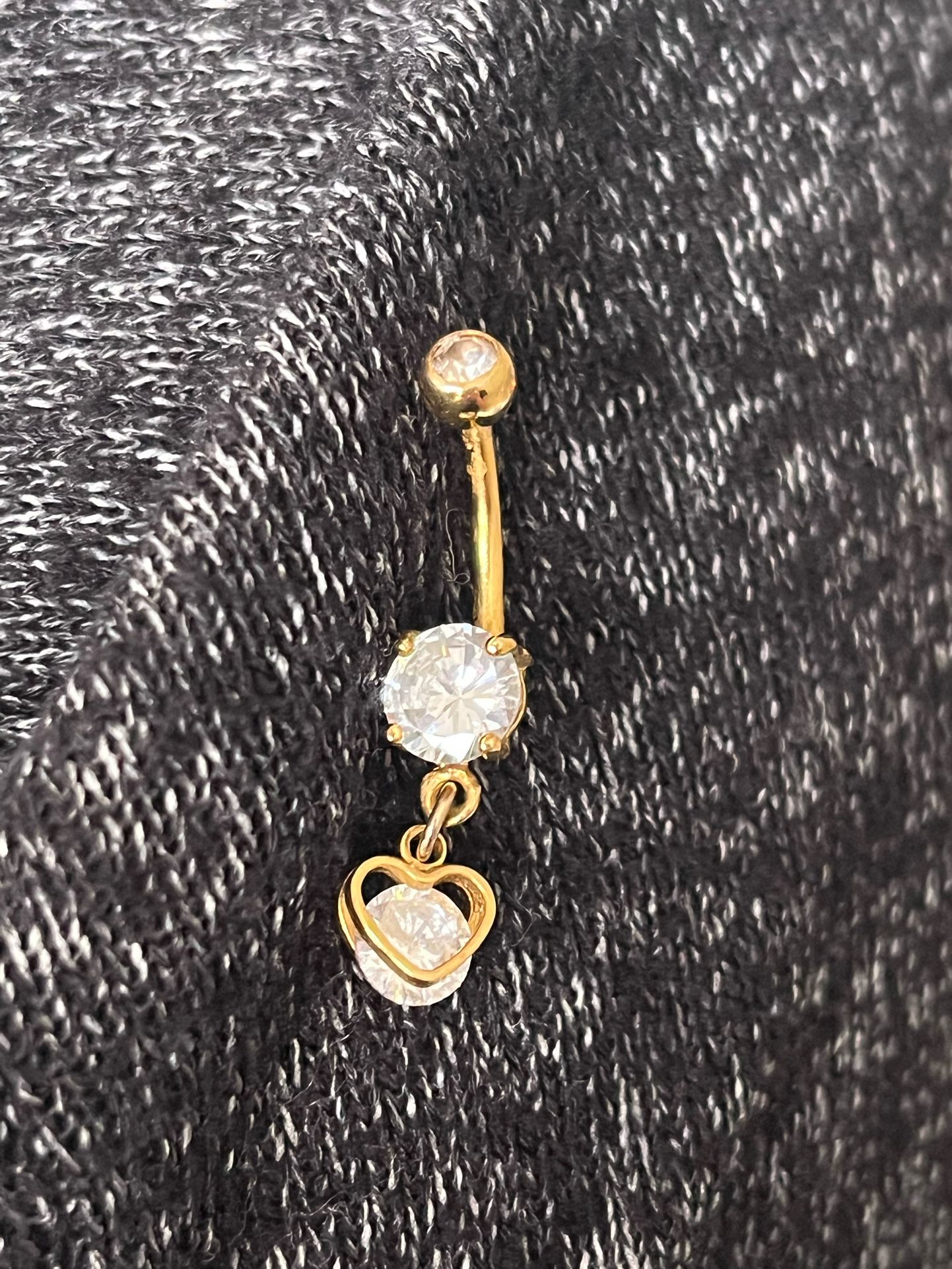 14k Gold Belly Ring 