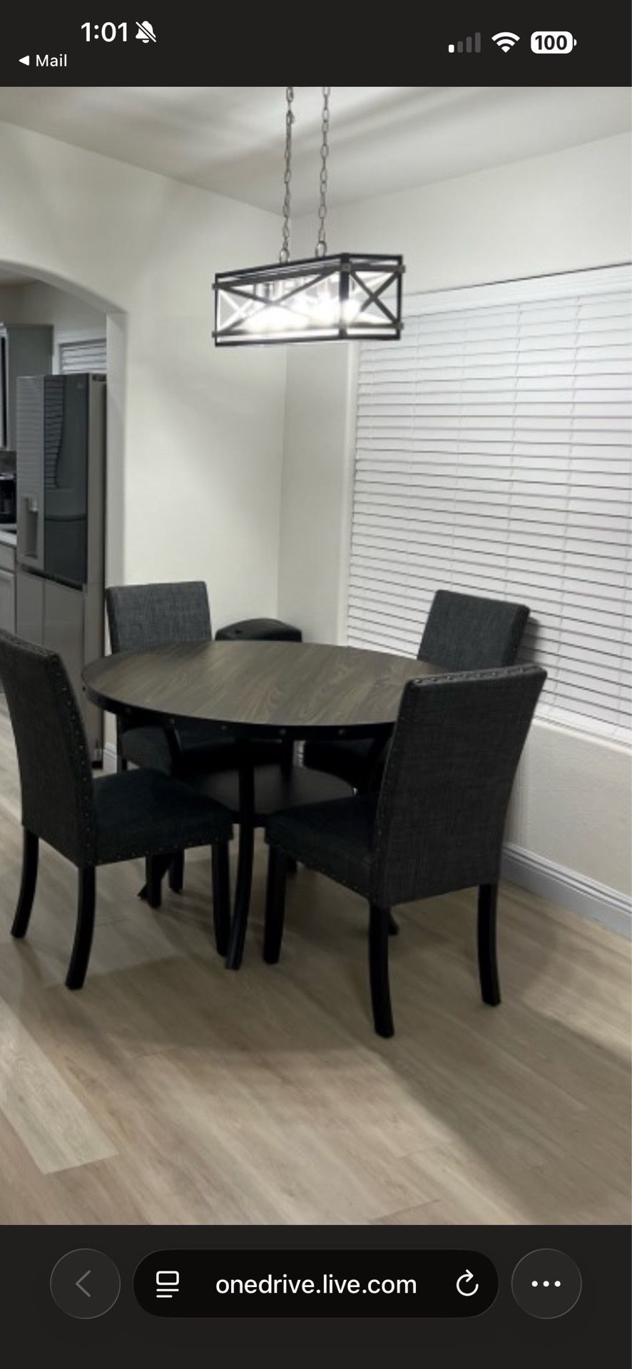 Wayfair 4 person solid wood top four leg dining set