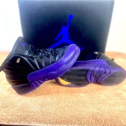 Jordan 12 Retro Black/Field Purple (151186 057) - size 3Y
