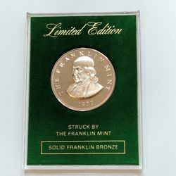1977 Benjamin Franklin Bronze Proof Coin