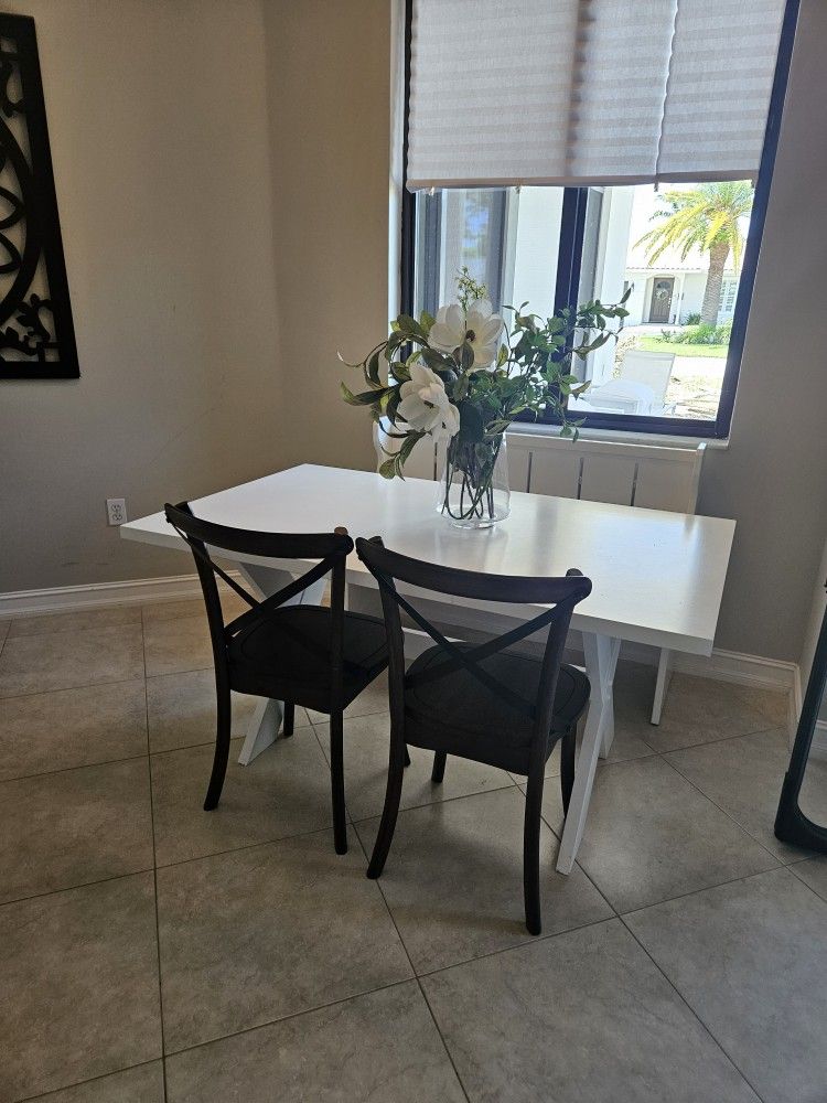 Kitchen Table, Bench, 2 Chairs