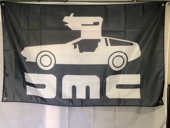Delorean Wall Flag (3’x5’)
