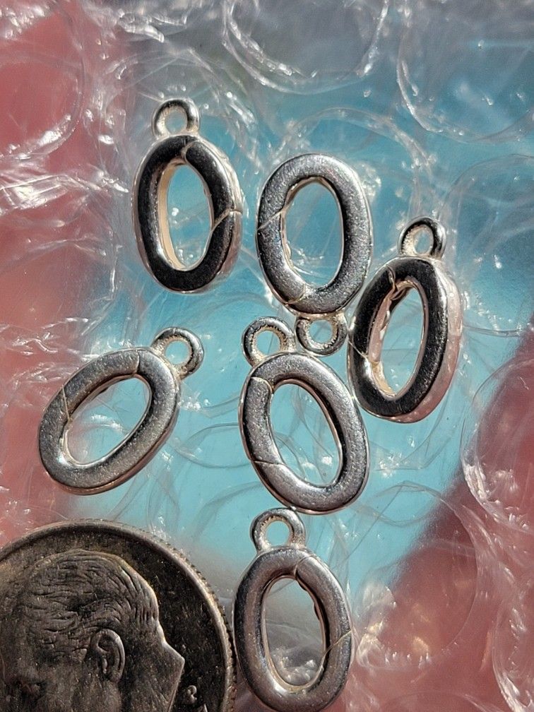 2pcs. Clasp Replacement For Necklace / Bracelet O Ring Connector- NEW