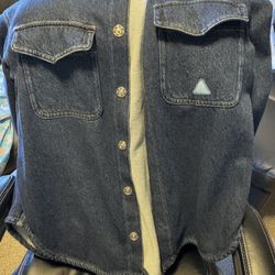 Denim Jacket, LANVIN Paris Long Tail Oversized Excellent Condition 