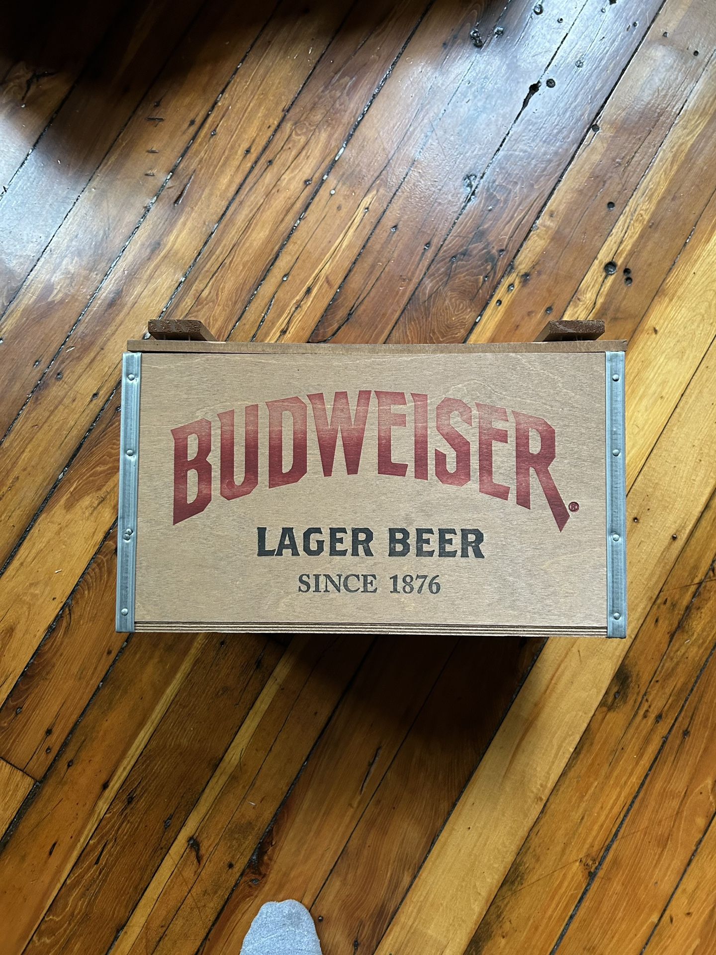 Budweiser Beer Crate Wood Wooden