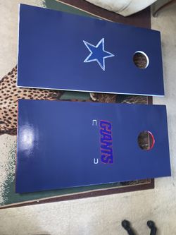 Cowboys Vs Giants Cornhole Game