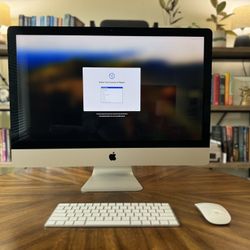 27” Apple iMac Retina 5k Display W/ Magic Keyboard, Magic Mouse