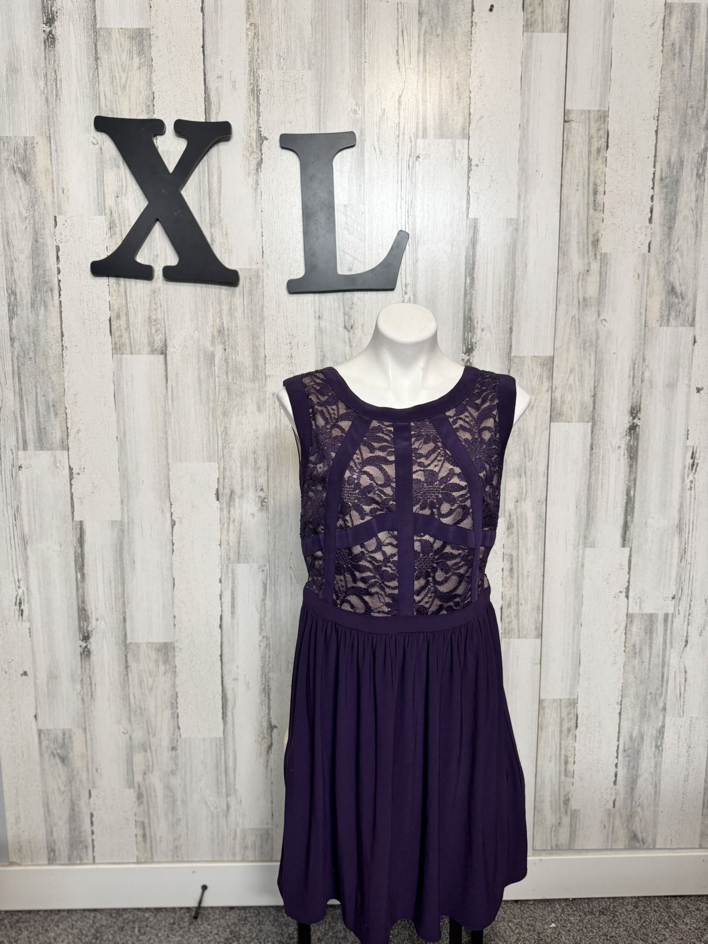 R & M Richard’s purple dress