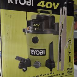 RYOBI 40V CORDLES VACUUM TOOL ONLY NEW 