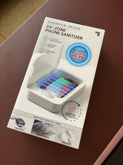 UV‑Zone Phone Sanitizer Cleaning Box for Smartphone & Small Items Sharper Image