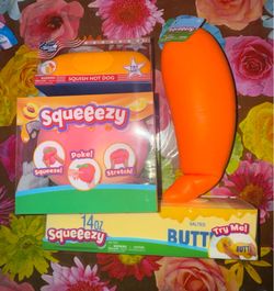 Squeeezy Peach Carrot Butter and Sunny Days Hot Dog