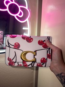 small cherry crossbody bag