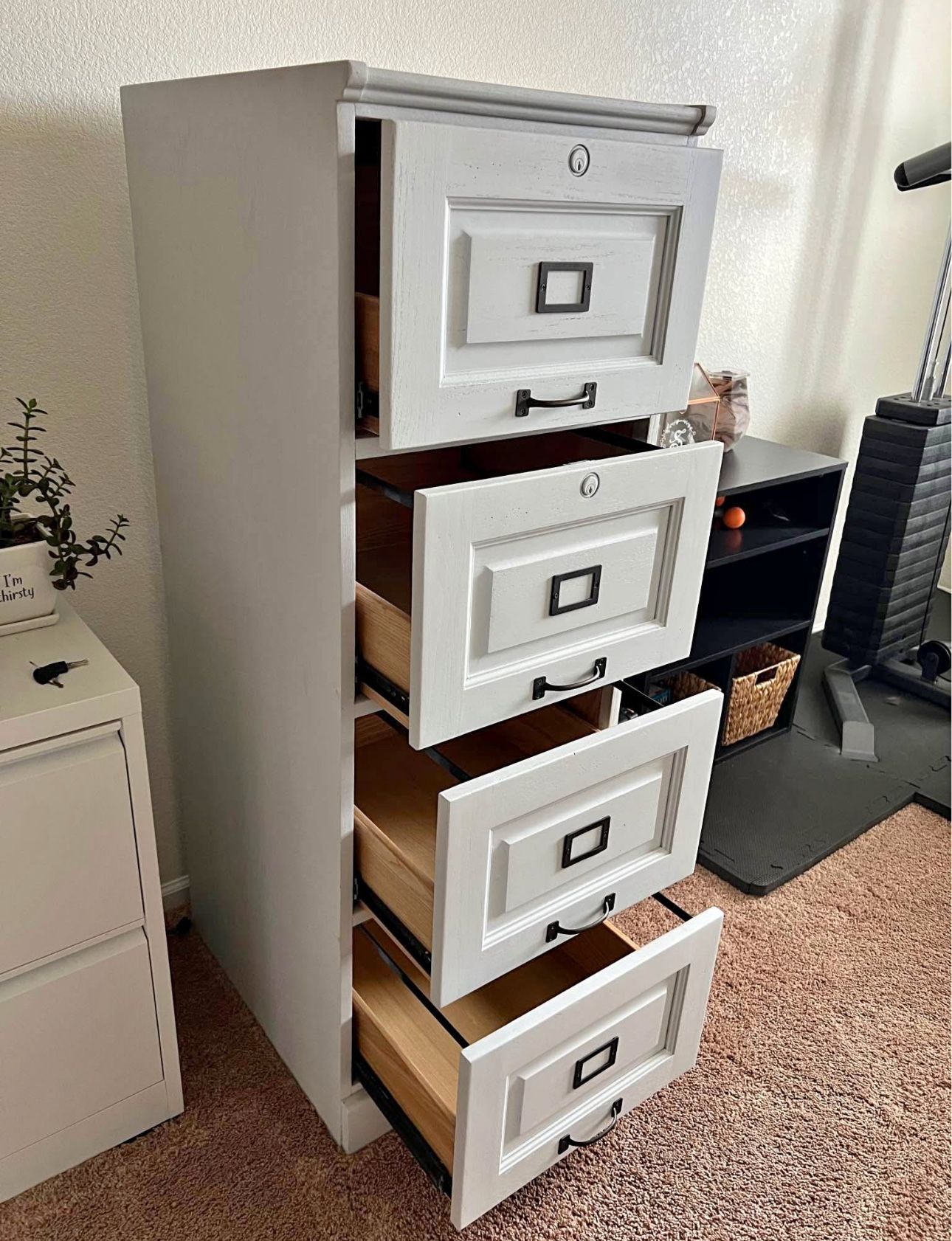 Solid Wood File Cabinet