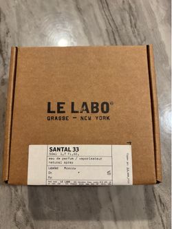 Le Labo Santal 33 Eau de Parfum 50ml / 1.7 oz – Opened Box, Unused