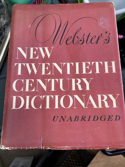 vintage Webster's New Twentieth Century Dictionary