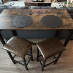 Bar Table W/ 2 Stools 