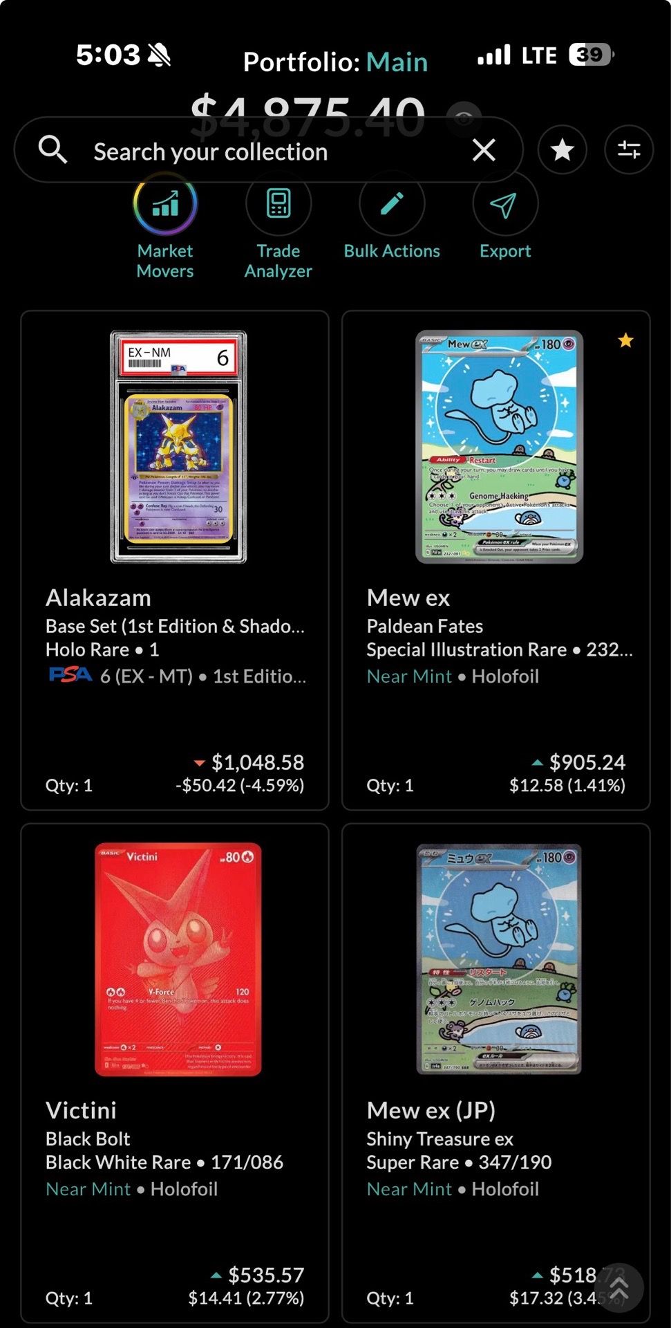 Pokemon raw cards