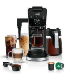 NINJA DualBrew Specialty Coffee System, Single-Serve, K-Cup Pod Compatible, 12-Cup Drip Coffee Maker (Model: CFP300)