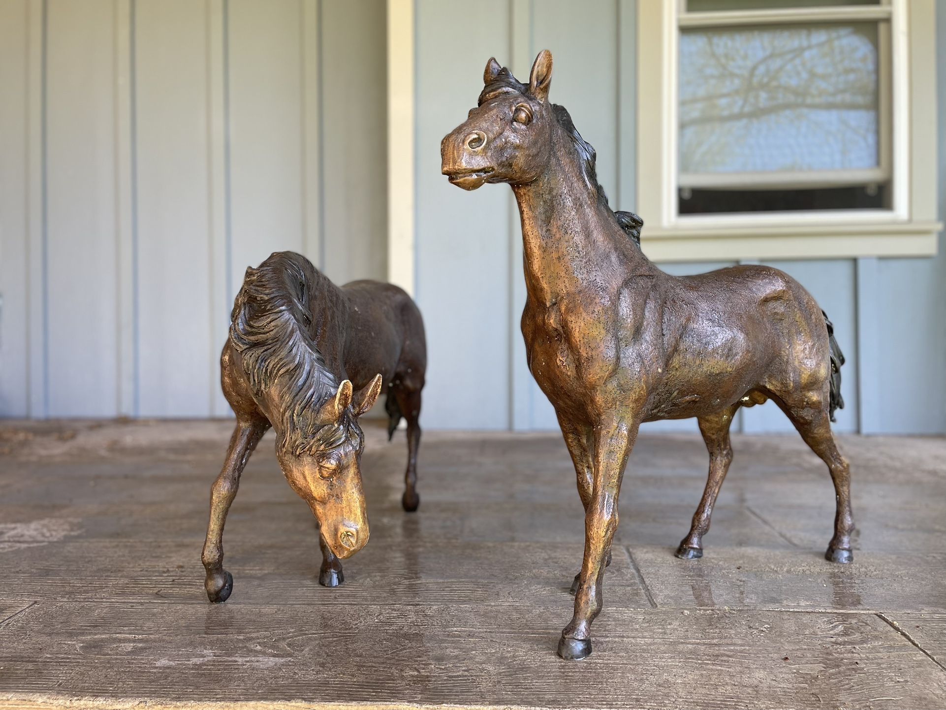 Large Bronze Horse Sculptures (outdoor/indoor)