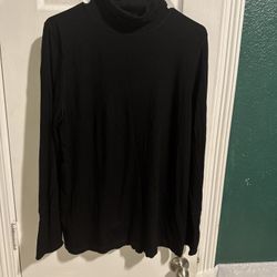 Women Long Sleeves Turtle Neck 