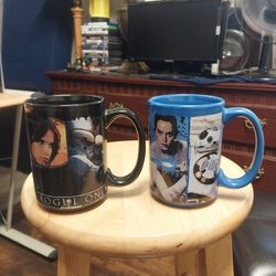 STAR  WARS   :   Vintage  Collectible  Ceramic  Coffee  Mugs  Art  Deco  Print  Mugs