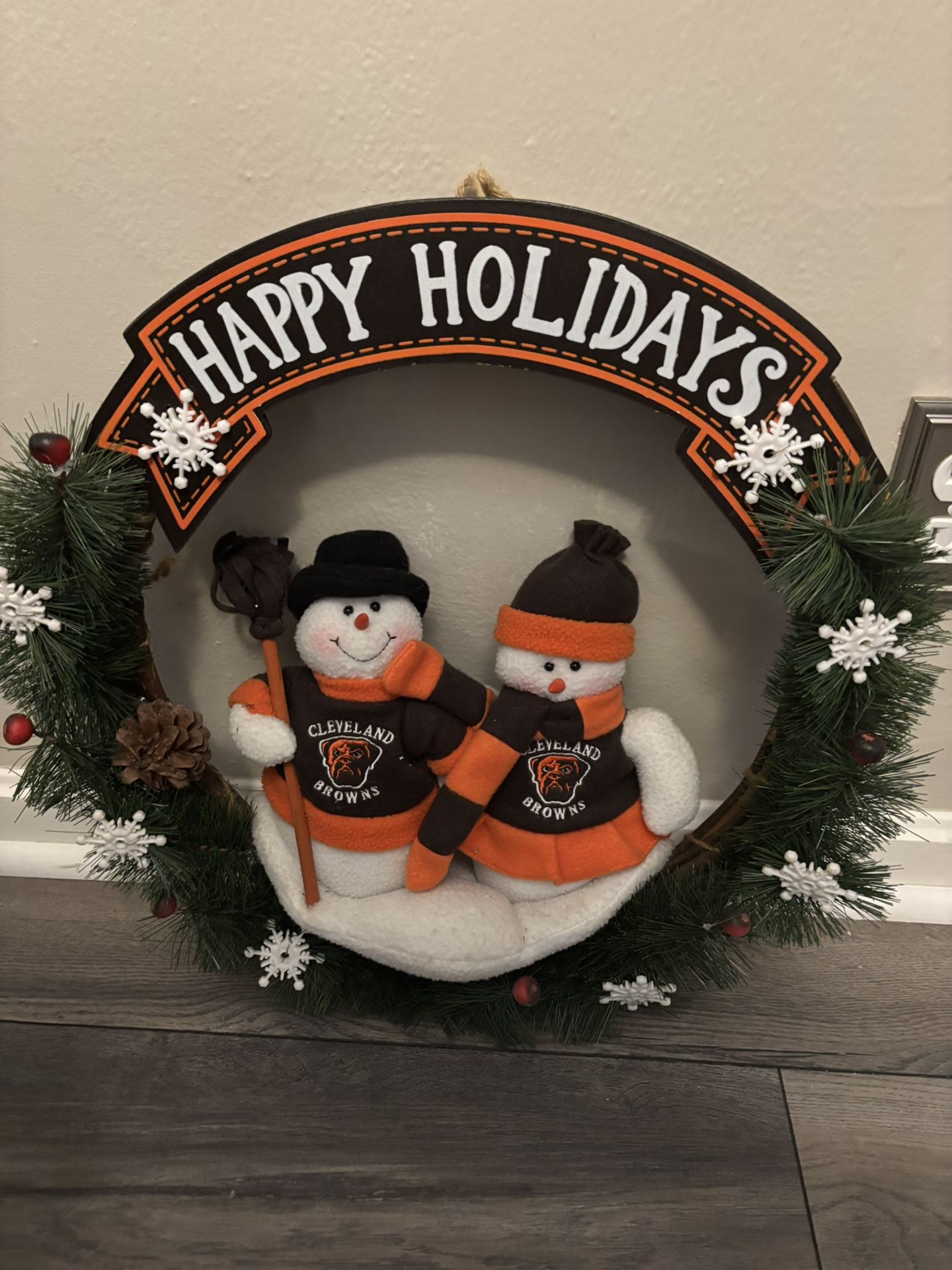 Cleveland Browns Holiday Wreath