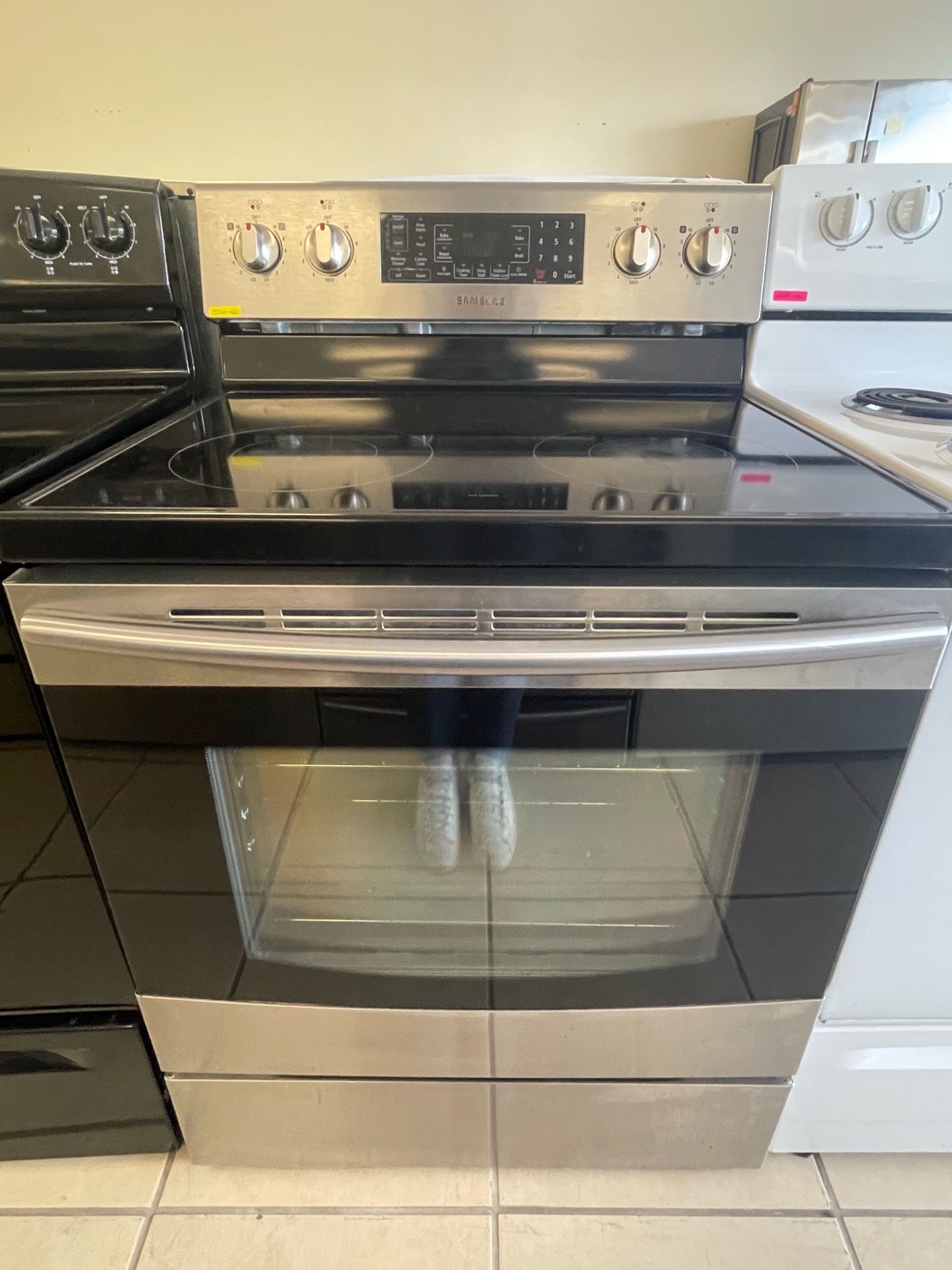 SAMSUNG GLASS TOP STOVE STAINLESS STEEL