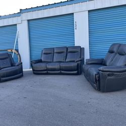 Leather Couch Set
