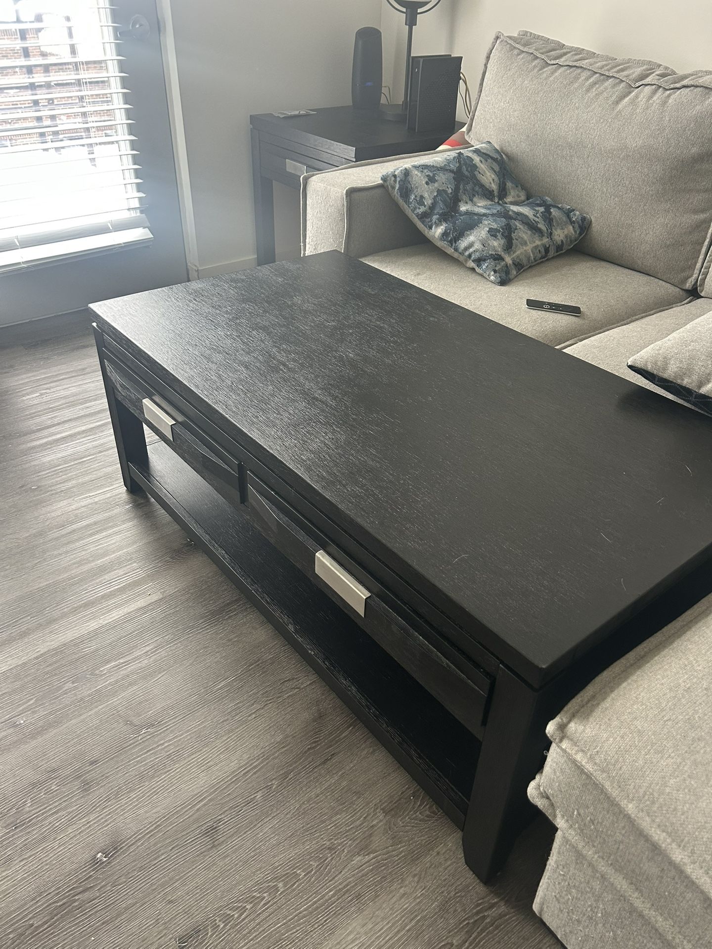 Set: Coffee Table TV Stand Smaller Nightstand